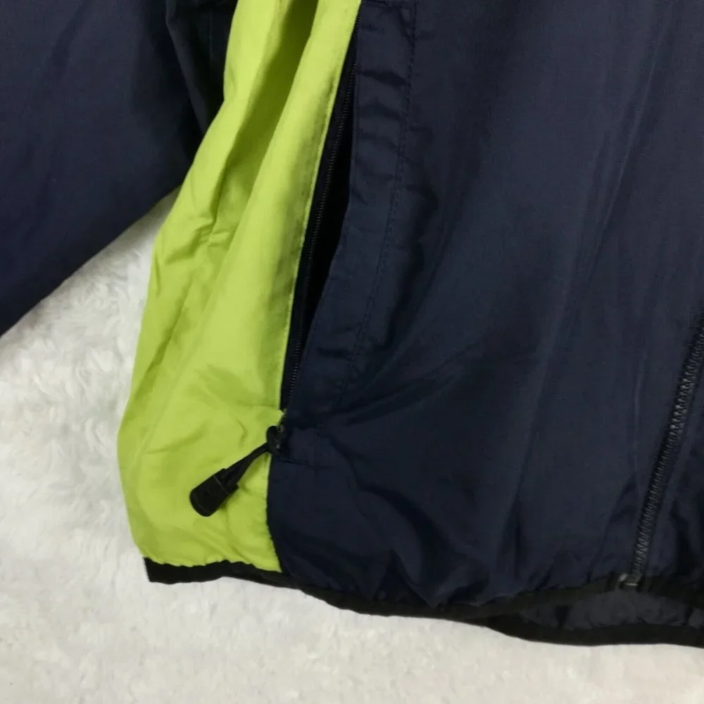 Starter Mens Jacket Windbreaker Hooded Zip‎ Blue Green Mesh Lined Lightweight M